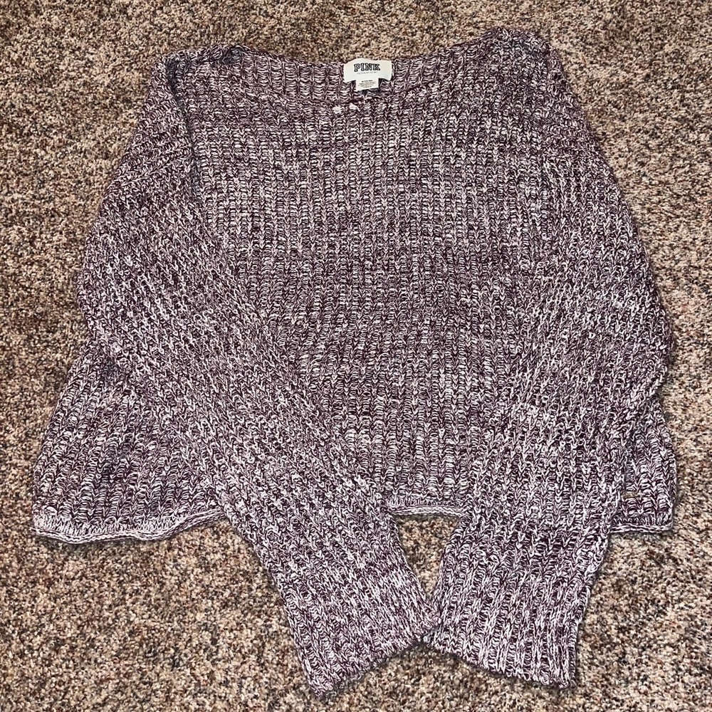 Pink cropped sweater